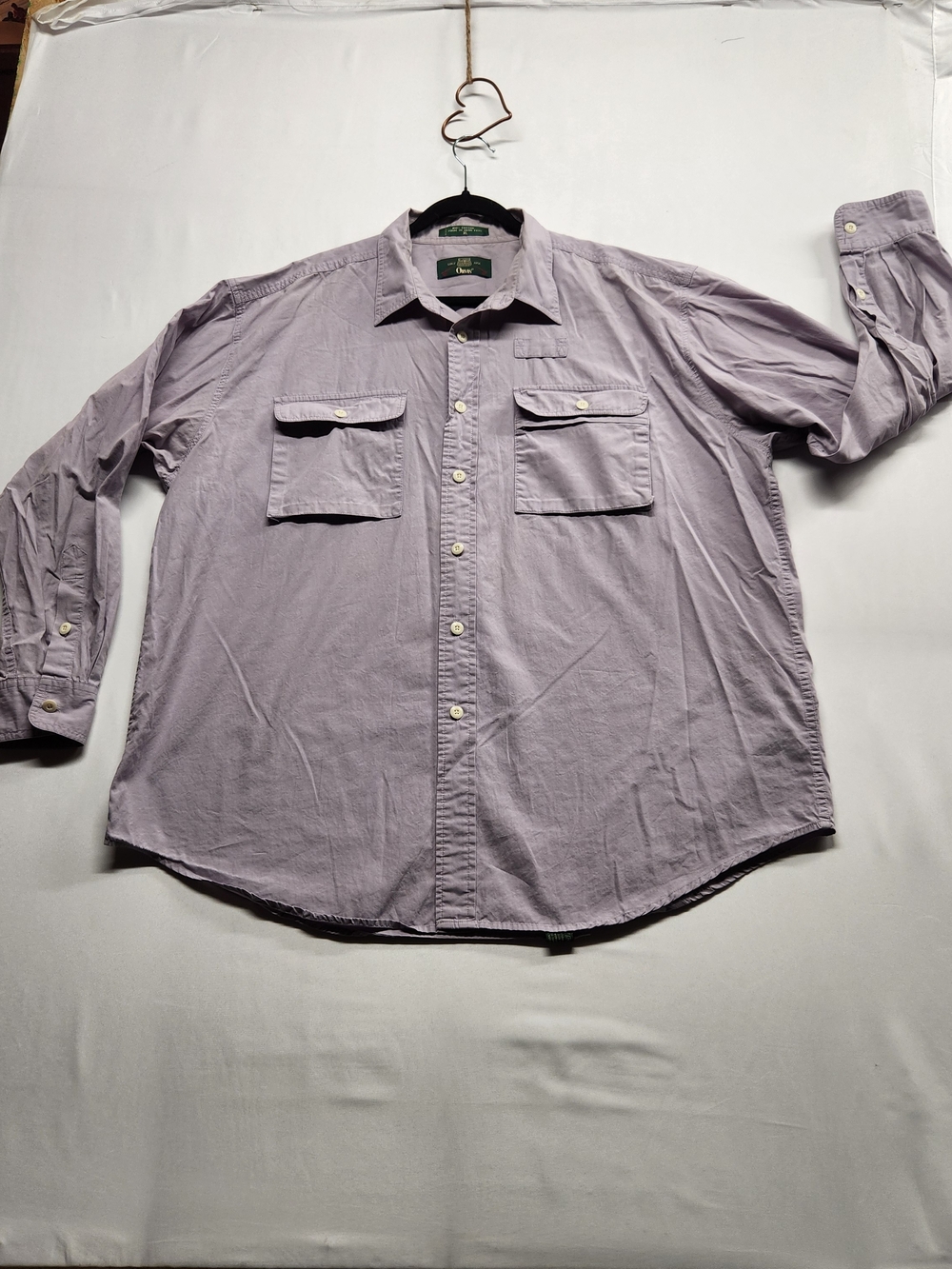 ⭐️Vintage Orvis Fly Fishing Shirt XL Purple Cotton Gorpcore Utility 100% Cotton